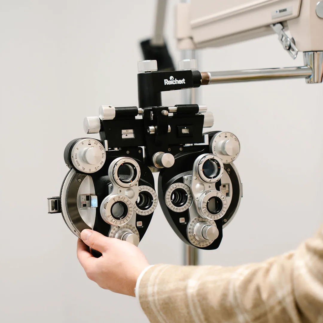 WEBP southport eye care exam room